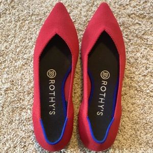 Rothy’s pointed toe flats, Size 6.5